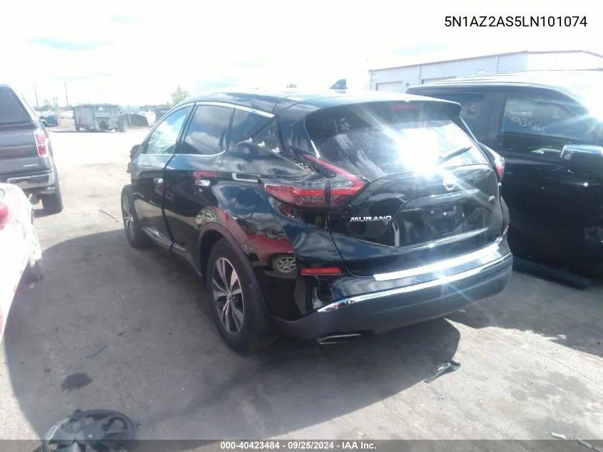 5N1AZ2AS5LN101074 2020 Nissan Murano S Intelligent Awd