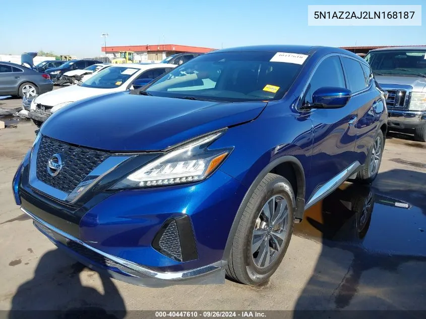 5N1AZ2AJ2LN168187 2020 Nissan Murano S