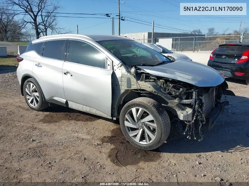 5N1AZ2CJ1LN170090 2020 Nissan Murano Sl Fwd