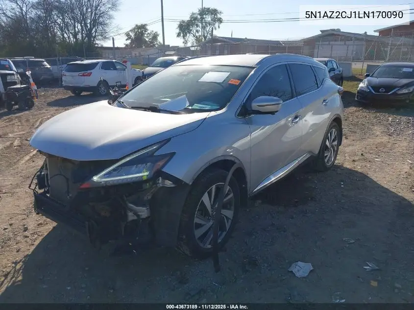 5N1AZ2CJ1LN170090 2020 Nissan Murano Sl Fwd