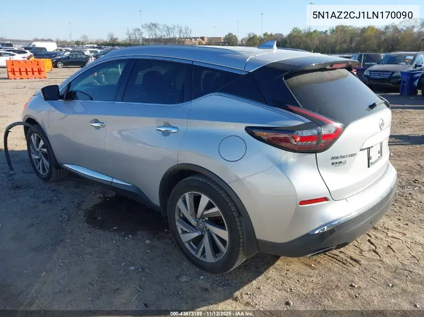 5N1AZ2CJ1LN170090 2020 Nissan Murano Sl Fwd