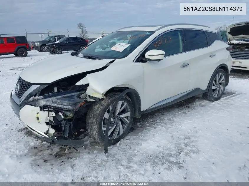 5N1AZ2CS8LN114379 2020 Nissan Murano Sl Intelligent Awd