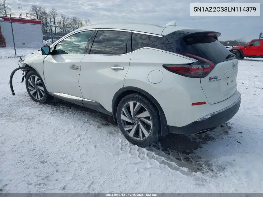 5N1AZ2CS8LN114379 2020 Nissan Murano Sl Intelligent Awd