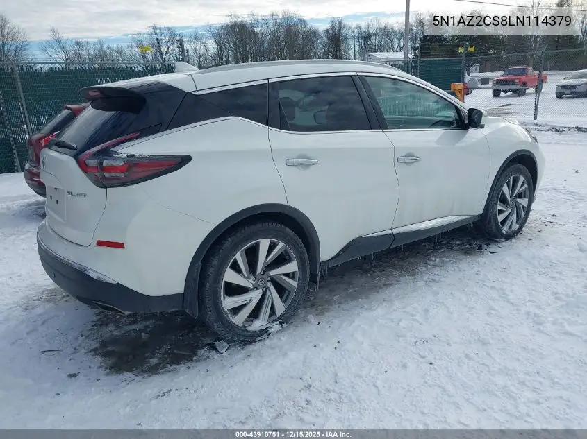 5N1AZ2CS8LN114379 2020 Nissan Murano Sl Intelligent Awd