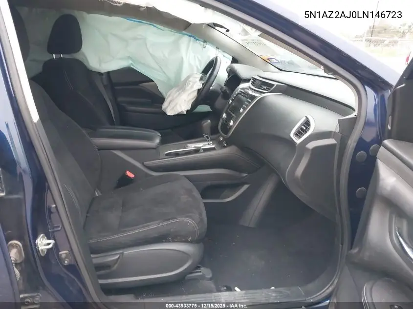 5N1AZ2AJ0LN146723 2020 Nissan Murano S Fwd