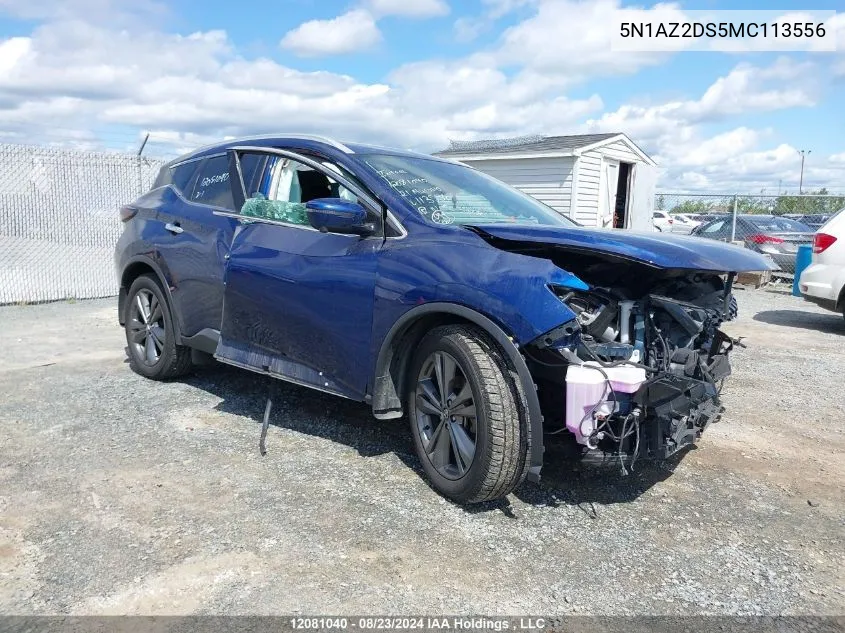 5N1AZ2DS5MC113556 2021 Nissan Murano