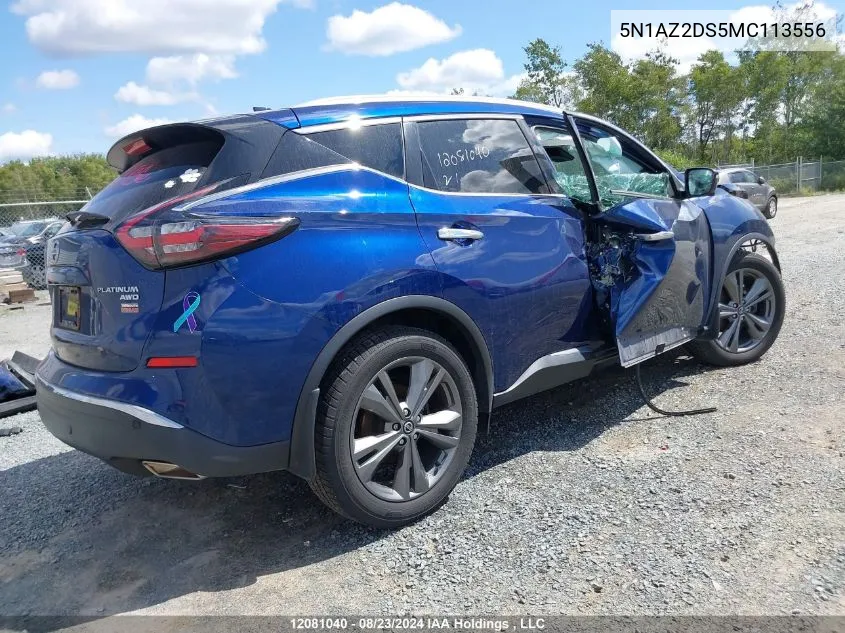 5N1AZ2DS5MC113556 2021 Nissan Murano