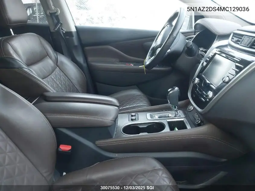 5N1AZ2DS4MC129036 2021 Nissan Murano Platinum
