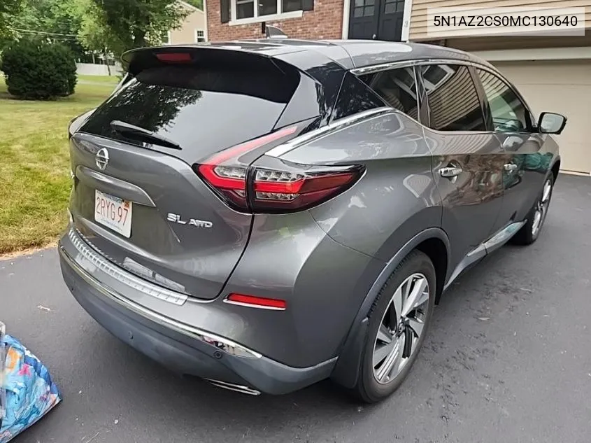 2021 Nissan Murano Sl VIN: 5N1AZ2CS0MC130640 Lot: 40036586