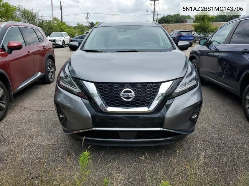 5N1AZ2BS1MC143706 2021 Nissan Murano Sv