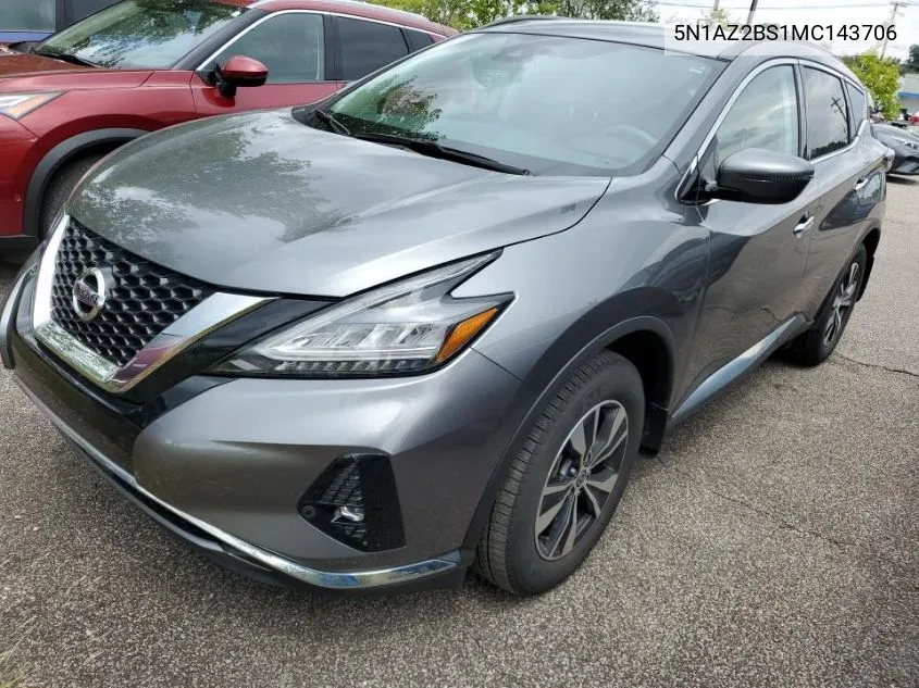 5N1AZ2BS1MC143706 2021 Nissan Murano Sv