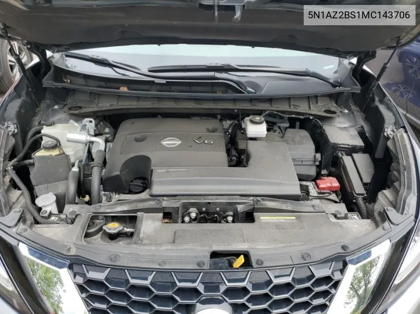 5N1AZ2BS1MC143706 2021 Nissan Murano Sv