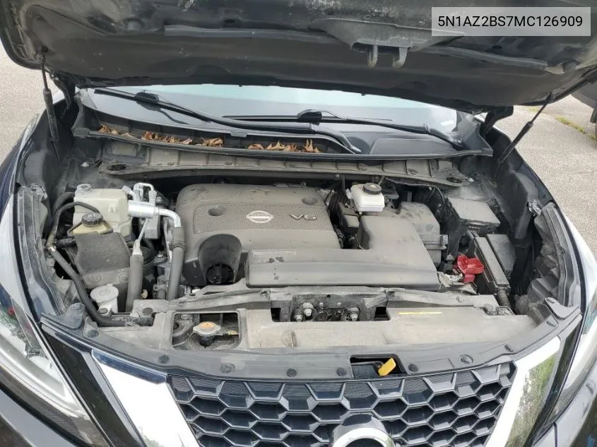 5N1AZ2BS7MC126909 2021 Nissan Murano Sv