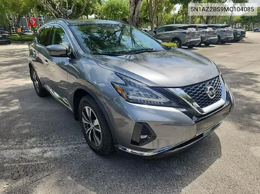 5N1AZ2BS9MC104085 2021 Nissan Murano Sv