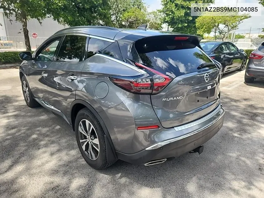 5N1AZ2BS9MC104085 2021 Nissan Murano Sv