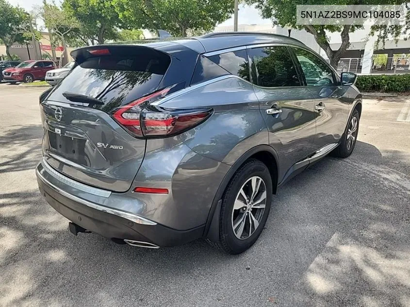 5N1AZ2BS9MC104085 2021 Nissan Murano Sv