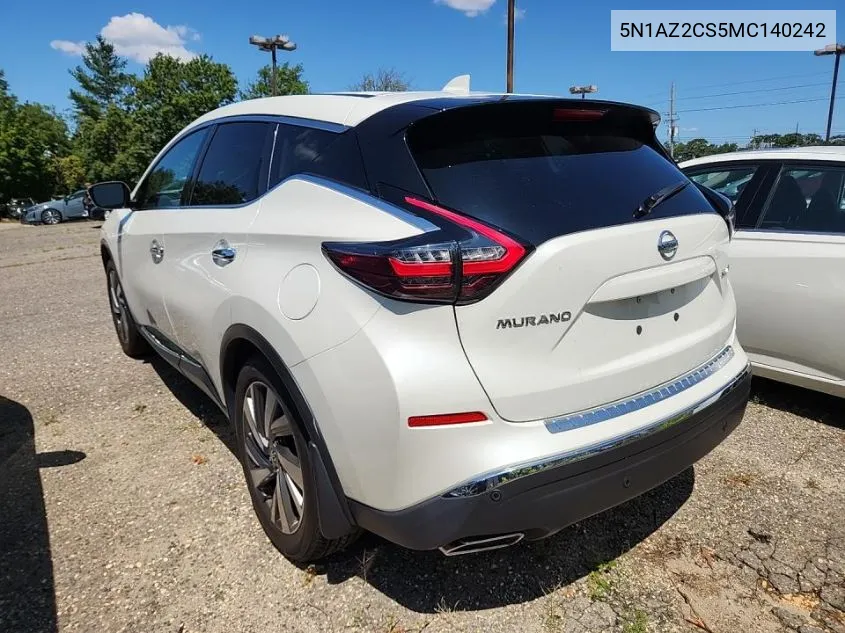 5N1AZ2CS5MC140242 2021 Nissan Murano Sl