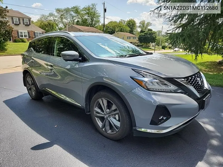 2021 Nissan Murano Platinum VIN: 5N1AZ2DS1MC112680 Lot: 40246626