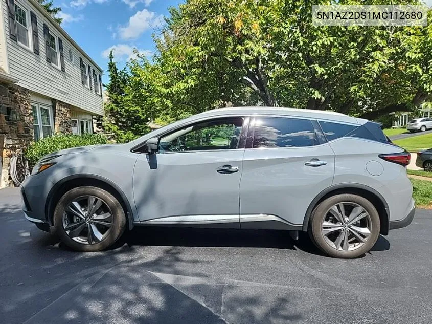 2021 Nissan Murano Platinum VIN: 5N1AZ2DS1MC112680 Lot: 40246626