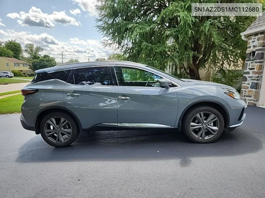 5N1AZ2DS1MC112680 2021 Nissan Murano Platinum