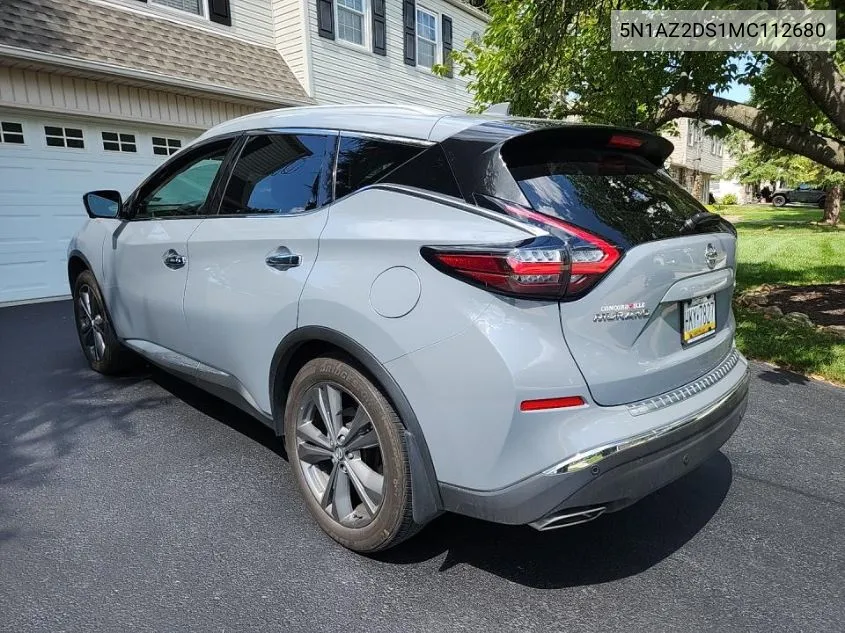 2021 Nissan Murano Platinum VIN: 5N1AZ2DS1MC112680 Lot: 40246626