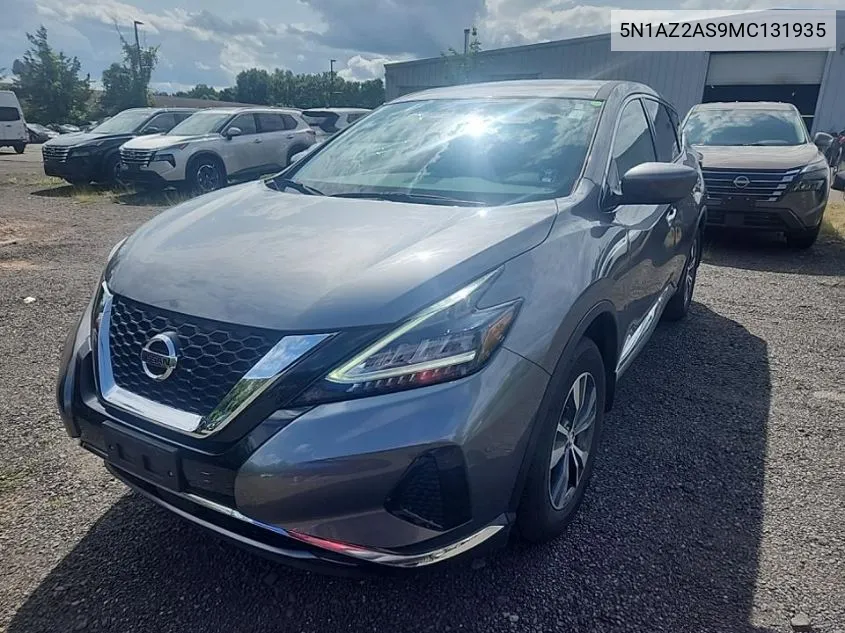 2021 Nissan Murano S VIN: 5N1AZ2AS9MC131935 Lot: 40246660