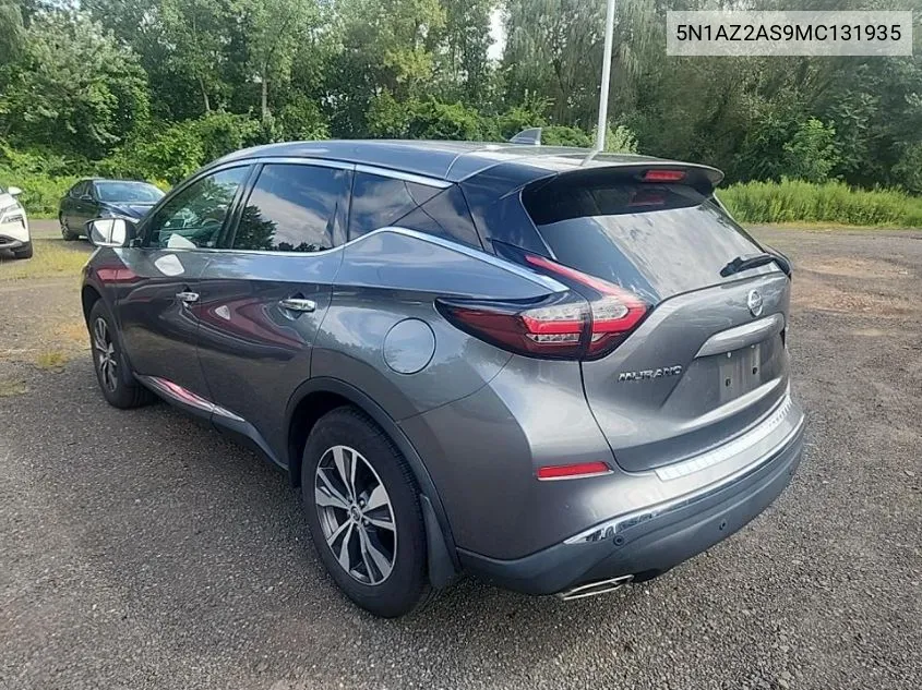 2021 Nissan Murano S VIN: 5N1AZ2AS9MC131935 Lot: 40246660