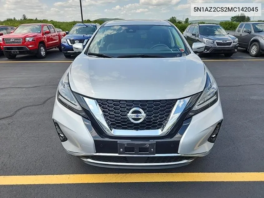 2021 Nissan Murano Sl VIN: 5N1AZ2CS2MC142045 Lot: 40246661