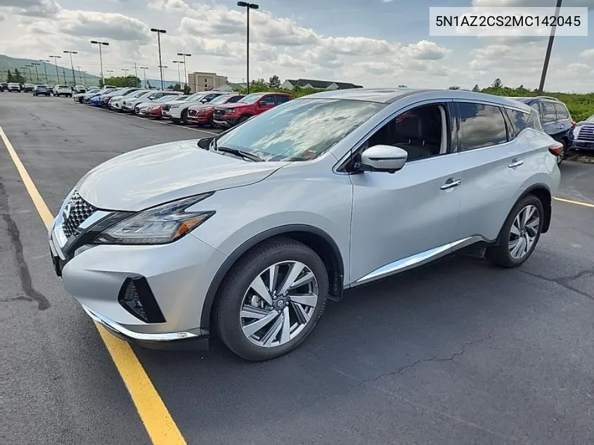 2021 Nissan Murano Sl VIN: 5N1AZ2CS2MC142045 Lot: 40246661