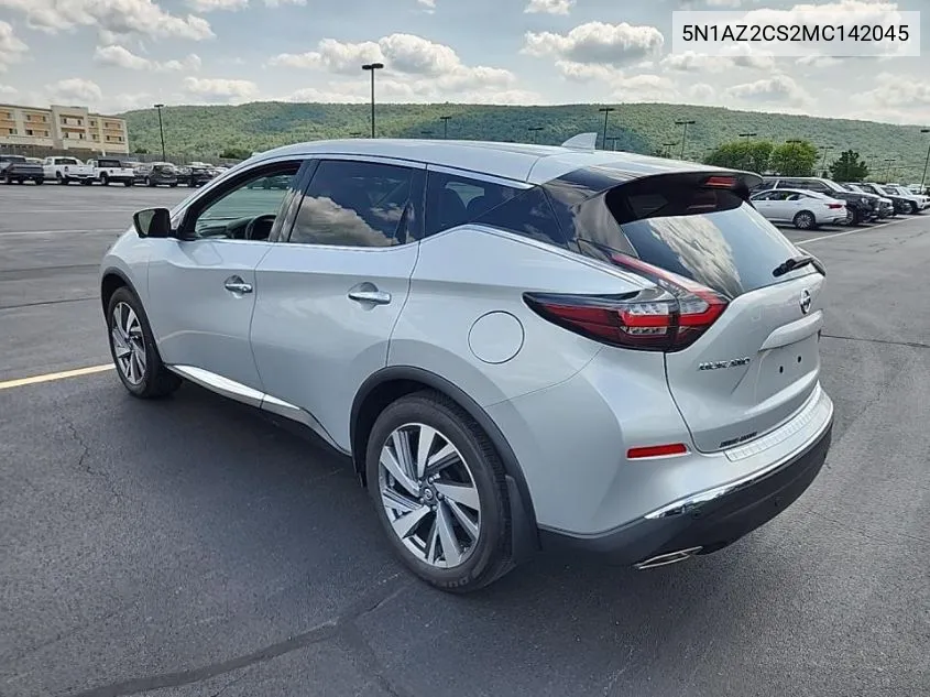 2021 Nissan Murano Sl VIN: 5N1AZ2CS2MC142045 Lot: 40246661