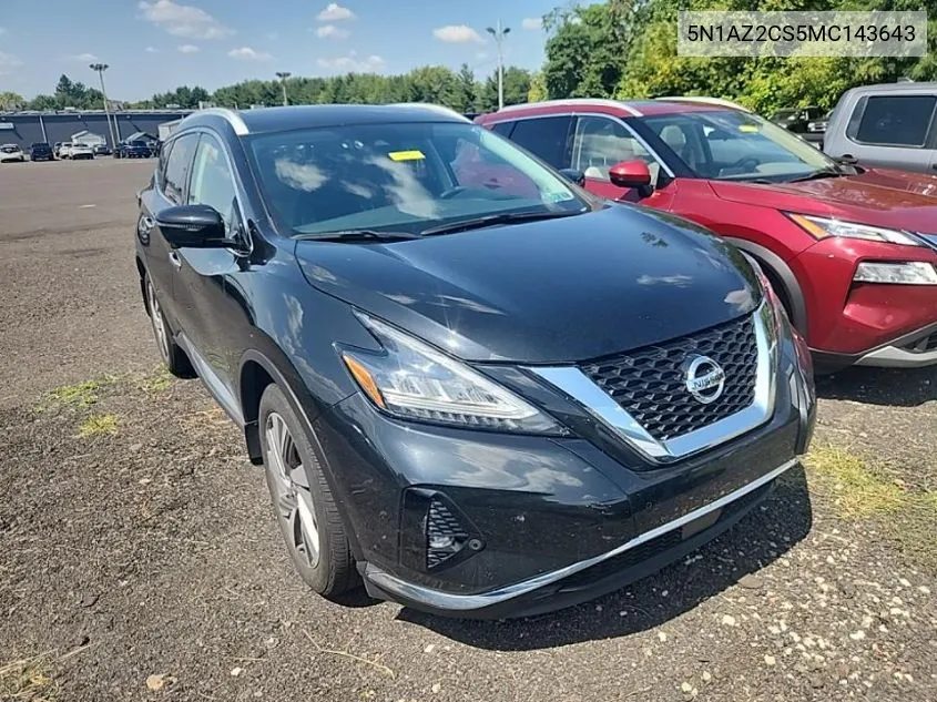 5N1AZ2CS5MC143643 2021 Nissan Murano Sl