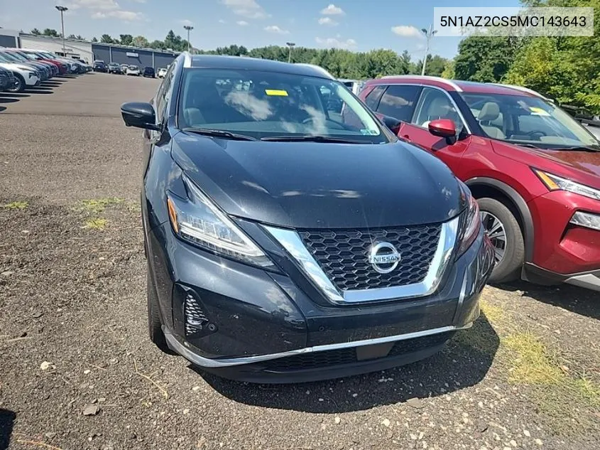 5N1AZ2CS5MC143643 2021 Nissan Murano Sl