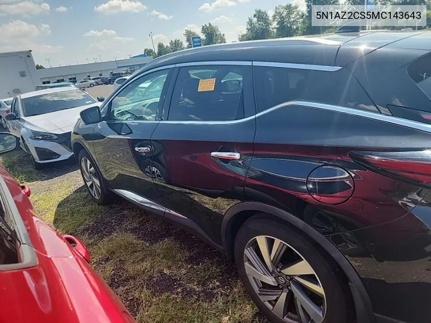 5N1AZ2CS5MC143643 2021 Nissan Murano Sl