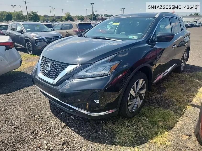 5N1AZ2CS5MC143643 2021 Nissan Murano Sl