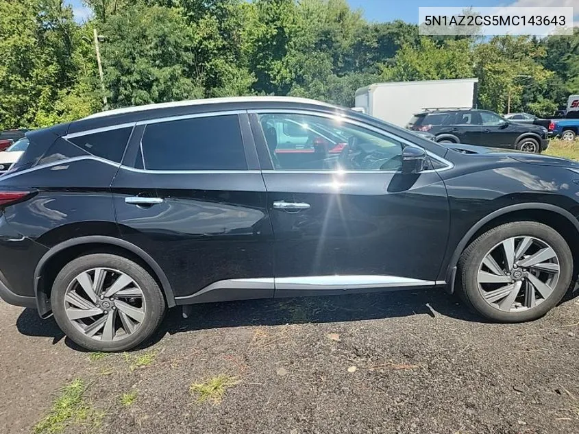 5N1AZ2CS5MC143643 2021 Nissan Murano Sl