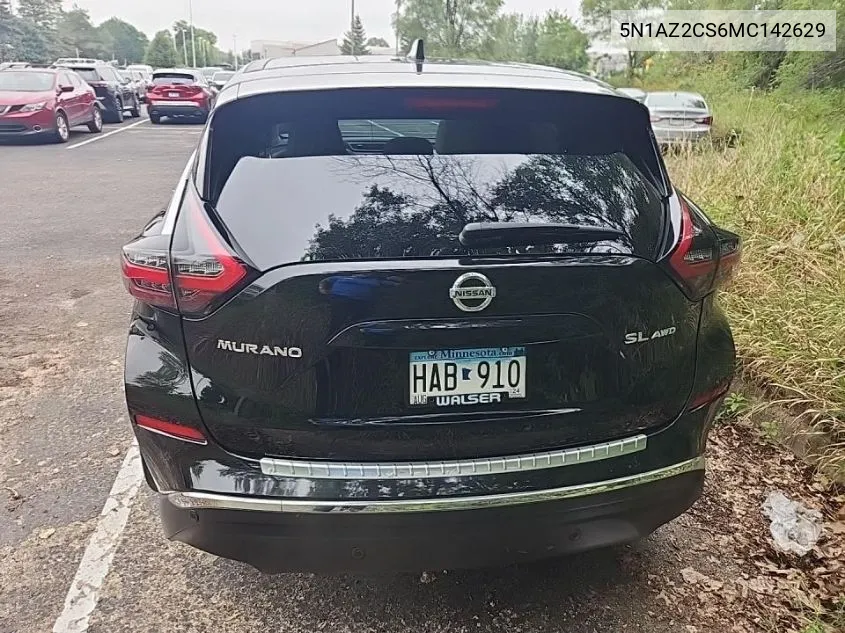 5N1AZ2CS6MC142629 2021 Nissan Murano Sl