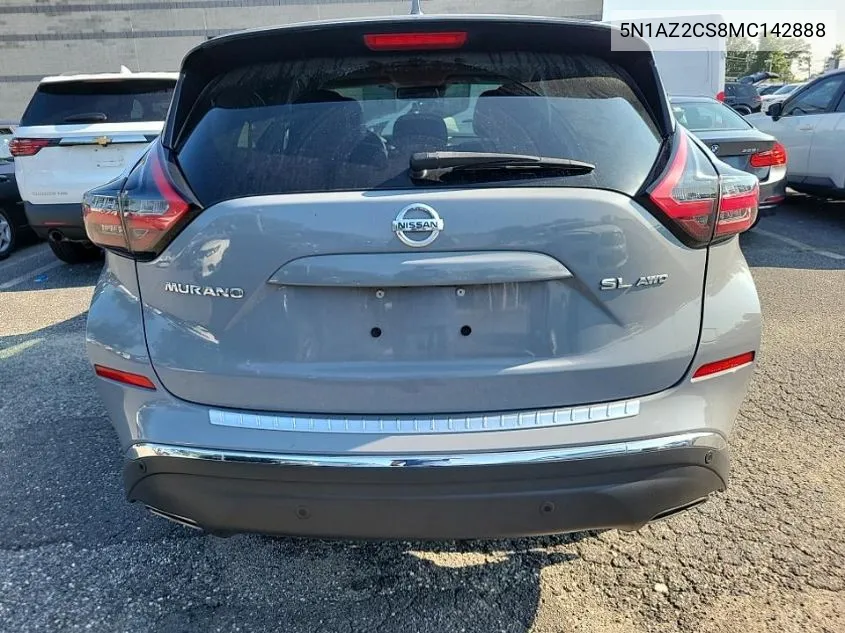 2021 Nissan Murano Sl VIN: 5N1AZ2CS8MC142888 Lot: 40271631