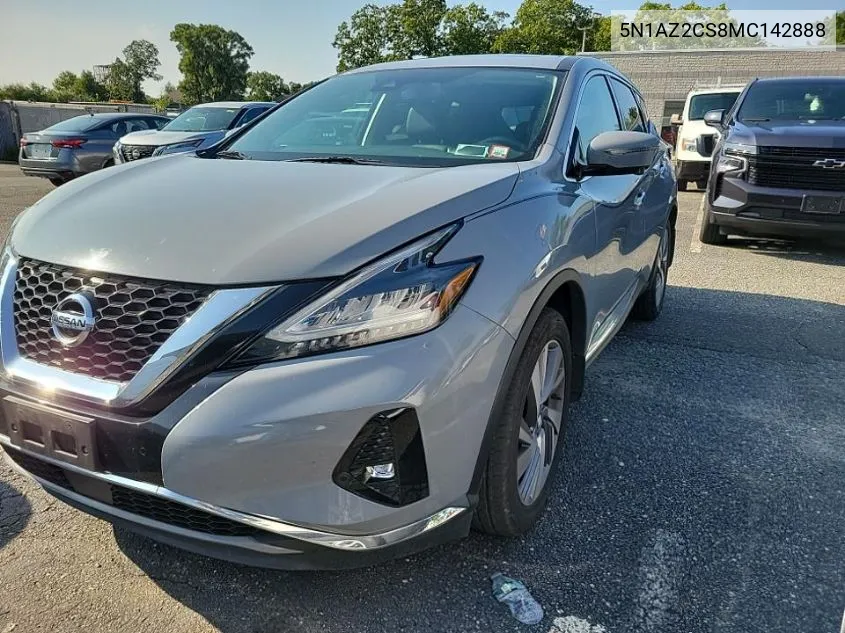 2021 Nissan Murano Sl VIN: 5N1AZ2CS8MC142888 Lot: 40271631