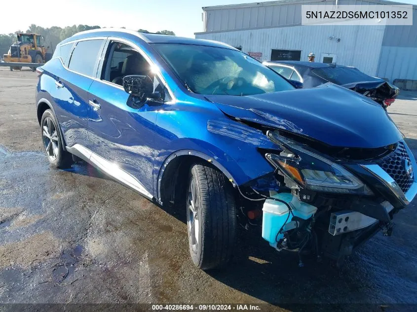 2021 Nissan Murano Platinum Intelligent Awd VIN: 5N1AZ2DS6MC101352 Lot: 40286694