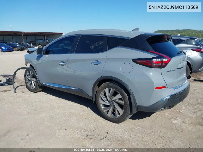 5N1AZ2CJ9MC110569 2021 Nissan Murano Sl Fwd