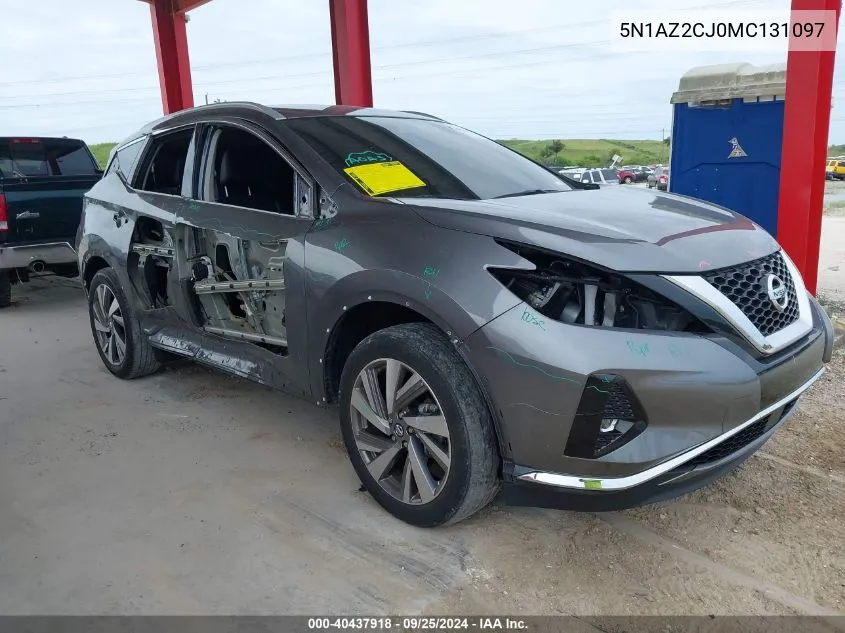 5N1AZ2CJ0MC131097 2021 Nissan Murano Sl Fwd