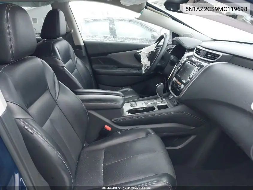 5N1AZ2CS9MC119698 2021 Nissan Murano Sl Intelligent Awd