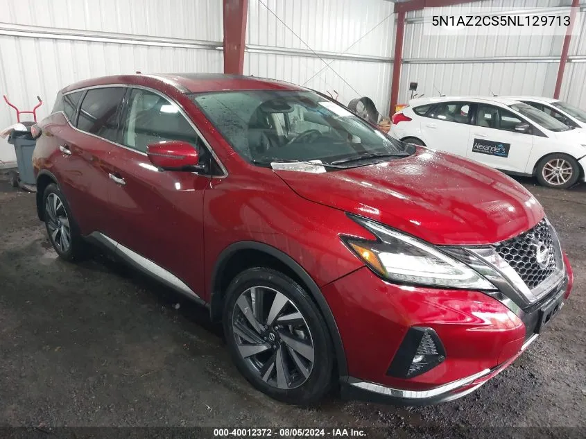 5N1AZ2CS5NL129713 2022 Nissan Murano Sl Intelligent Awd