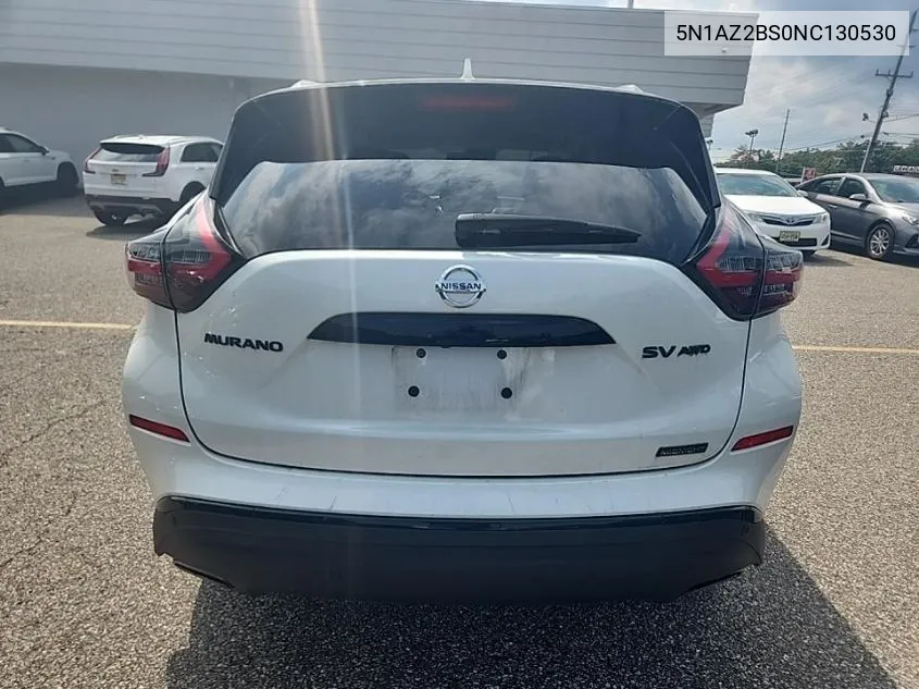 5N1AZ2BS0NC130530 2022 Nissan Murano Sv