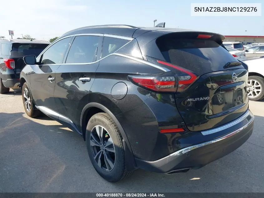 5N1AZ2BJ8NC129276 2022 Nissan Murano Sv Fwd