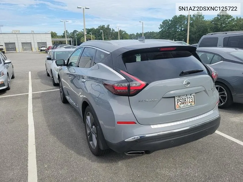 2022 Nissan Murano Platinum VIN: 5N1AZ2DSXNC125722 Lot: 40256911