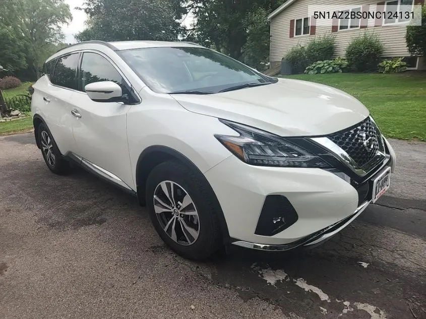 2022 Nissan Murano Sv VIN: 5N1AZ2BS0NC124131 Lot: 40271630