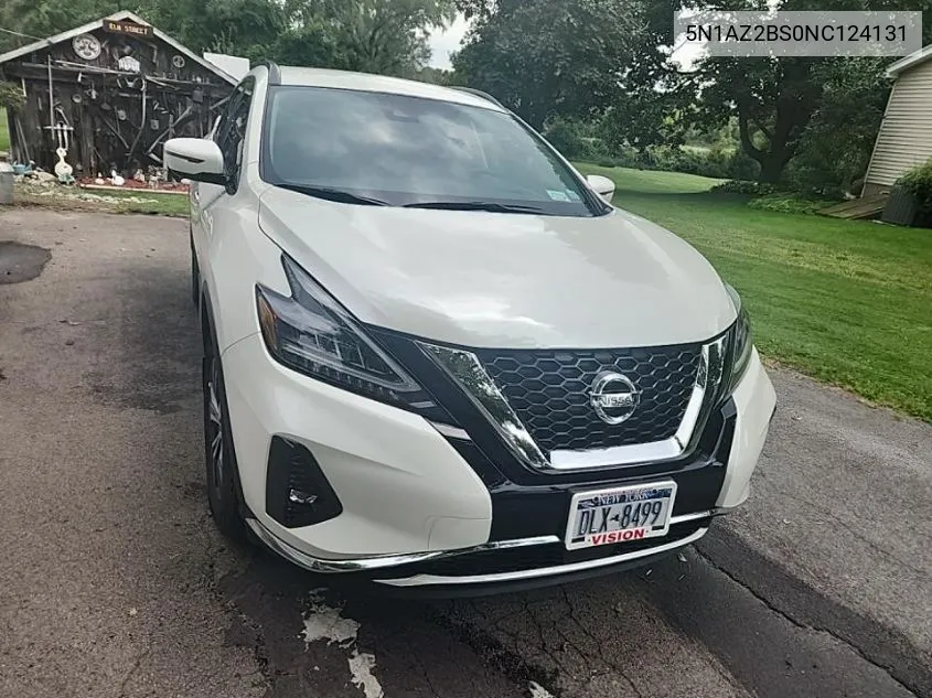 2022 Nissan Murano Sv VIN: 5N1AZ2BS0NC124131 Lot: 40271630