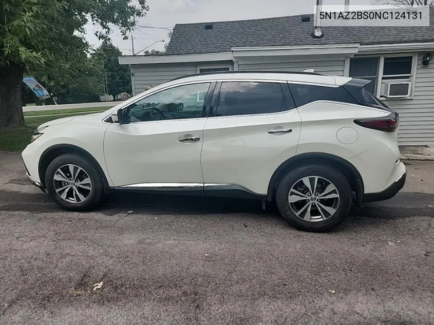 2022 Nissan Murano Sv VIN: 5N1AZ2BS0NC124131 Lot: 40271630