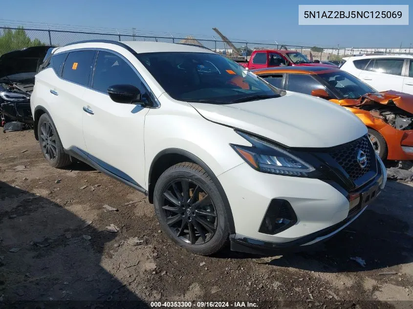 5N1AZ2BJ5NC125069 2022 Nissan Murano Sv